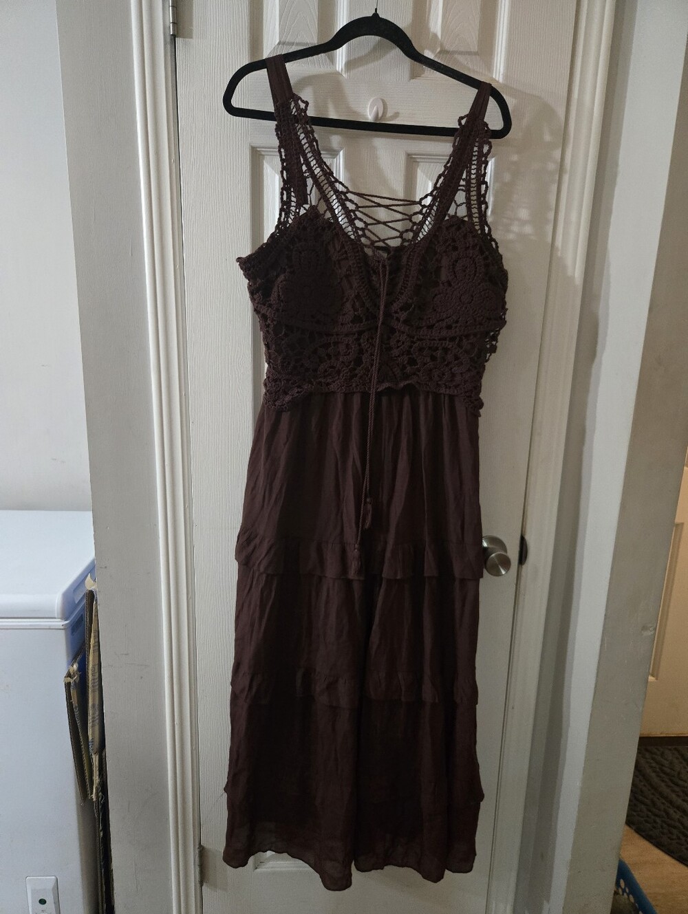 xl brown sun dress